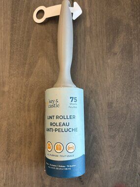Key & Castle Lint Roller. 75 Sheets. NEW